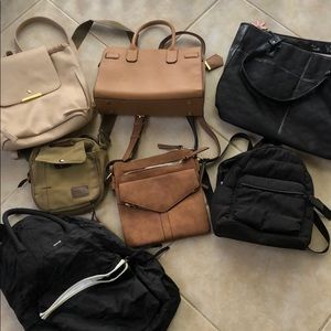 Used and slightly used purses and bags.